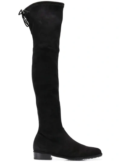 Stuart Weitzman Lowland Thigh High Boots In Black