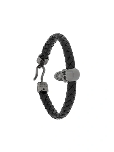 Alexander Mcqueen Skull Bracelet In Black