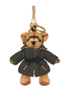 BURBERRY BURBERRY THOMAS BEAR CHARM IN QUILTED JACKET - NEUTRALS