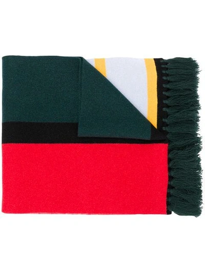 Burberry Vintage Check Colour Block Cashmere Blend Scarf In Multicolour