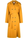 KHAITE DOUBLE BREASTED TRENCH COAT