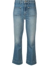 KHAITE PATCH POCKETS JEANS