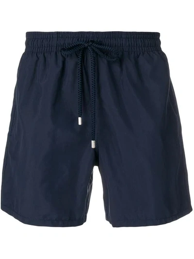 Vilebrequin Okoa Solid Swim Trunks In Blue