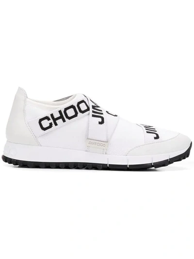 Jimmy Choo Toronto Slip-on Trainers In White/black