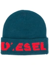 DIESEL INTARSIA-KNIT BEANIE