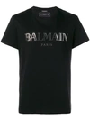 BALMAIN BALMAIN LOGO印花T恤 - 黑色