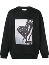 Calvin Klein Jeans Est.1978 Photographic Print Sweatshirt In Black