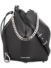 Alexander Mcqueen Chain Style Bucket Bag In Black