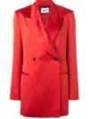 MSGM MSGM 超大款西装夹克 - 红色