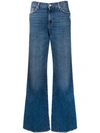 7 FOR ALL MANKIND FADED WIDE-LEG JEANS