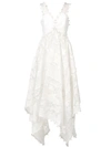 ZIMMERMANN asymmetric hem v-neck dress