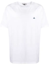 Vivienne Westwood White Crewneck T-shirt With Orb Logo Detail On The Front In Cotton Woman