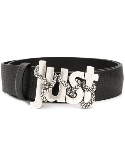 Just Cavalli Just Buckle Belt In Black