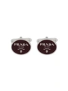 PRADA LETTERING LOGO CUFFLINKS