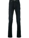 Acne Studios North Stay Black Straight Fit Jeans In Blue