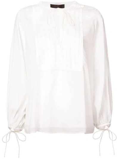 Nili Lotan 围兜罩衫 - 白色 In White