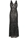 ATTICO STAR AND SPARKLE EMBELLISHED MAXI DRESS