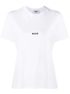 Msgm Regular Fit Logo T-shirt In White