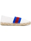 STELLA MCCARTNEY LOGO PRINTED ESPADRILLES