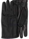 PRADA FABRIC AND LEATHER GLOVES