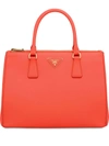 Prada Galleria Bag In Orange