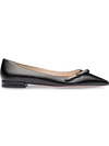 PRADA PATENT LEATHER BALLERINAS