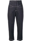 FENDI CROPPED TAPERED JEANS