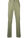 Prada Pleated Tailored Trousers In Green