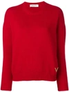 VALENTINO VALENTINO 羊绒毛衣 - 红色