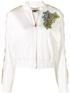 VERSACE EMBROIDERED BOMBER JACKET
