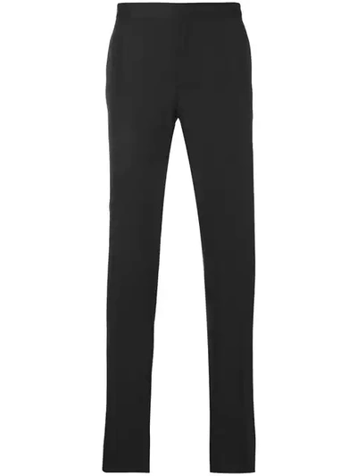 Versace Tailored Straight-leg Trousers In Black