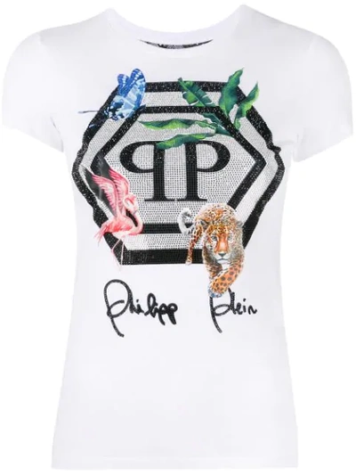 Philipp Plein Jungle T-shirt In White