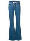 MARQUES' ALMEIDA BUTTON-UP FLARED JEANS