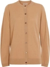 BURBERRY RIB KNIT CASHMERE CARDIGAN