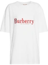 BURBERRY EMBROIDERED ARCHIVE LOGO COTTON T