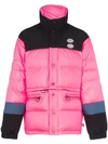 OFF-WHITE OFF-WHITE COLOUR BLOCKED PADDED JACKET - PINK