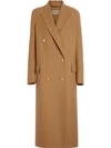 BURBERRY DOUBLE-BREASTED WOOL TAILORED COAT