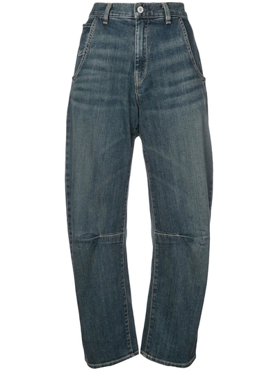Nili Lotan Emerson High-rise Wide-leg Jeans In Blue