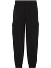 BURBERRY POCKET DETAIL COTTON JERSEY TRACKPANTS