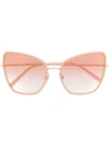 DOLCE & GABBANA CAT-EYE SHAPED SUNGLASSES