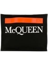 ALEXANDER MCQUEEN LOGO PRINT CLUTCH BAG