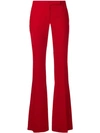 Alexander Mcqueen Ausgestellte Hose Mit Falten In Red