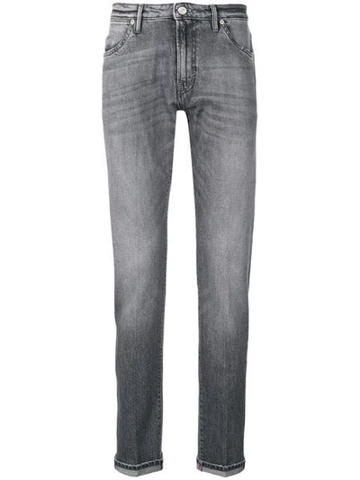 Pt05 Faded Effect Skinny Jeans In Grey