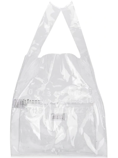 Maison Margiela 塑料感购物袋 - 白色 In White