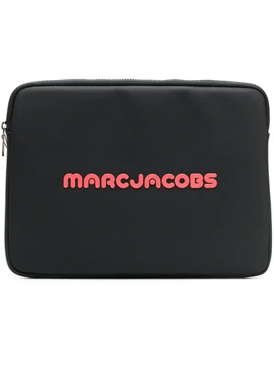 Marc Jacobs Logo 13-inch Computer Commuter Case - Black