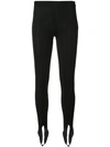 Givenchy Stretch Viscose Slim Leg Stirrup Trousers In Black