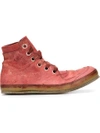 A DICIANNOVEVENTITRE DISTRESSED HI-TOP SNEAKERS,AW15SSN511245301