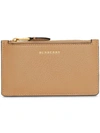 BURBERRY TWO-TONE LEATHER CARD CASE