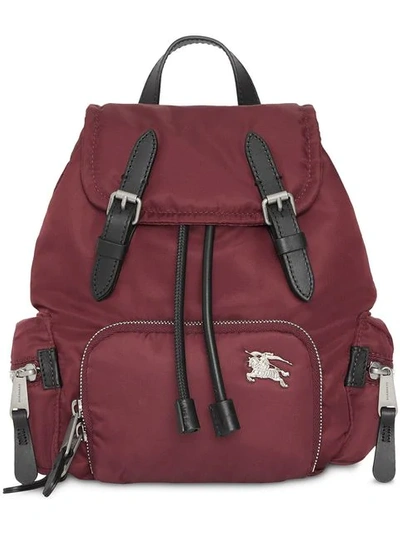 Burberry The Small Crossbody Rucksack In Puffer Nylon In Red