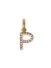 BURBERRY CRYSTAL ‘P’ ALPHABET CHARM